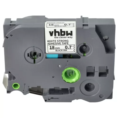 Brother TZE-S241 helyettesítő címkeszalag (Fehér alapon Fekete) - Utángyártott