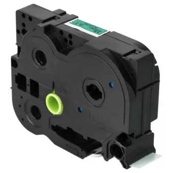   Brother TZE-S741 helyettesítő címkeszalag (Zöld alapon Fekete) - Utángyártott