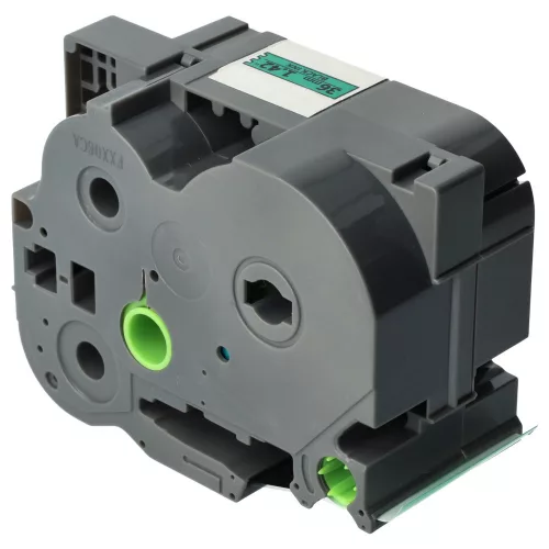 Brother TZE-S761 helyettesítő címkeszalag (Zöld alapon Fekete) - Utángyártott