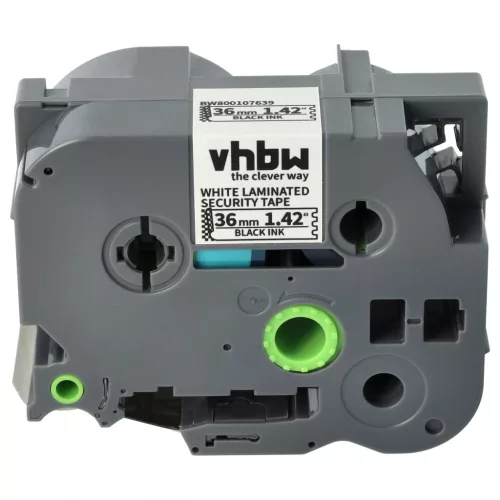 Brother TZ-SE6, TZE-SE6 helyettesítő címkeszalag (Fehér alapon Fekete) - Utángyártott