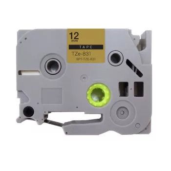   Brother ST 1150, 1150DX, 5 készülékekhez címkeszalag (Arany alapon Fekete) - Utángyártott