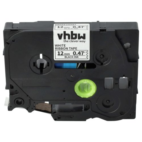 Brother PT 1300, 1400, 1500pc, 1600, 1650 készülékekhez címkeszalag (Fehér alapon Fekete) - Utángyártott