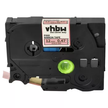   Brother TZE-RE34 helyettesítő címkeszalag (Neon Rózsaszín alapon Arany) - Utángyártott