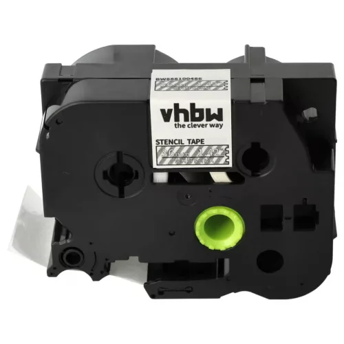 Brother ST-161, STE-161 helyettesítő címkeszalag (Átlátszó alapon Fehér) - Utángyártott