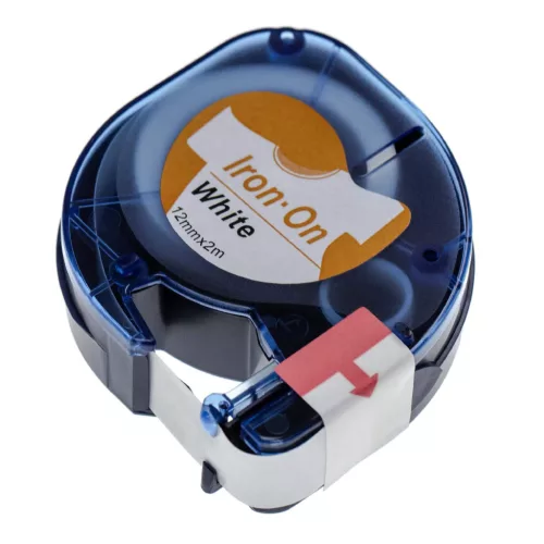 Dymo LetraTag Plus LT100T, QX50, XM, XR készülékekhez címkeszalag (Fehér alapon Fekete) - Utángyártott