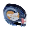 Dymo LetraTag Plus LT100T, QX50, XM, XR készülékekhez címkeszalag (Fehér alapon Fekete) - Utángyártott