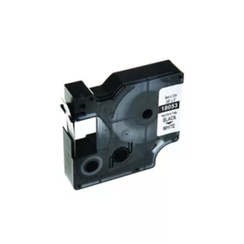   Dymo 18053 helyettesítő zsugorcső tekercs (Fehér alapon Fekete) - Utángyártott