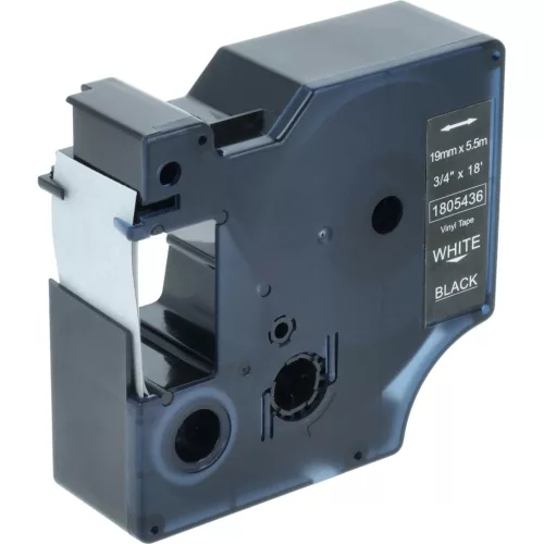 Dymo 1805436 helyettesítő címkeszalag (Fekete alapon Fehér) - Utángyártott