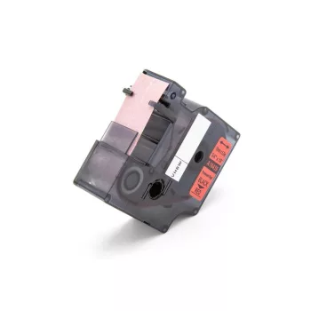   Dymo 18439 helyettesítő címkeszalag (Piros alapon Fekete) - Utángyártott