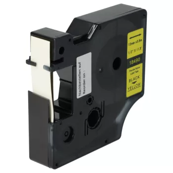   Dymo 18490 helyettesítő címkeszalag (Sárga alapon Fekete) - Utángyártott
