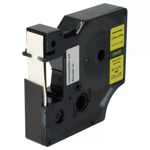 Dymo 18490 helyettesítő címkeszalag (Sárga alapon Fekete) - Utángyártott