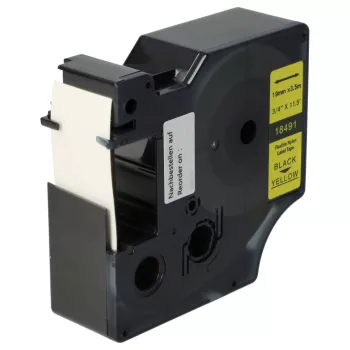   Dymo 18491 helyettesítő címkeszalag (Sárga alapon Fekete) - Utángyártott