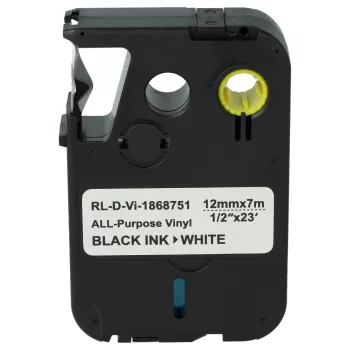   Dymo 1868751 helyettesítő címkeszalag (Fehér alapon Fekete) - Utángyártott