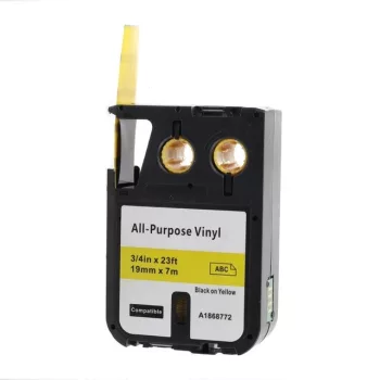   Dymo 1868772 helyettesítő címkeszalag (Sárga alapon Fekete) - Utángyártott