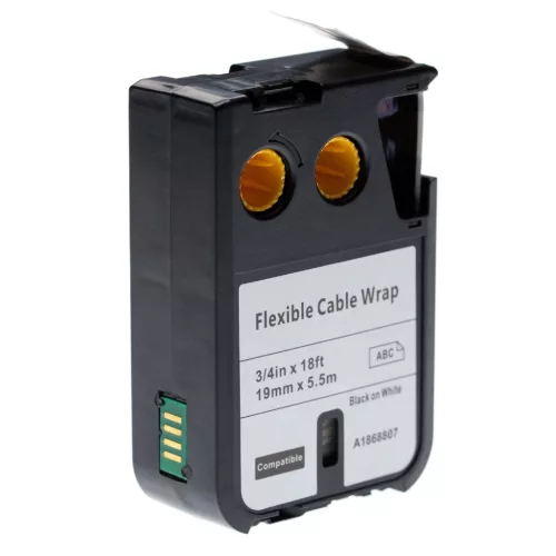 Dymo 1868807 helyettesítő címkeszalag (Fehér alapon Fekete) - Utángyártott