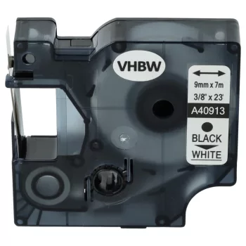   Dymo 40913, D1 helyettesítő címkeszalag (Fehér alapon Fekete) - Utángyártott