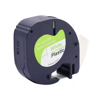   Dymo 91200, S0721520 helyettesítő címkeszalag (Fehér alapon Fekete) - Utángyártott