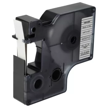   Dymo 40910, D1 helyettesítő címkeszalag (Átlátszó alapon Fekete) - Utángyártott