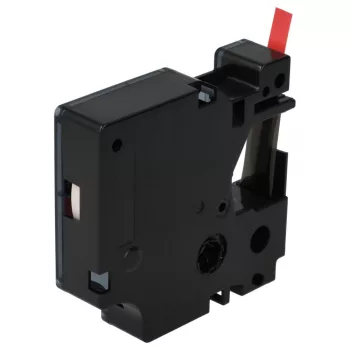   Dymo 43617, D1 helyettesítő címkeszalag (Piros alapon Fekete) - Utángyártott