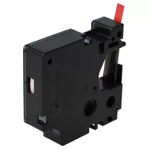 Dymo 43617, D1 helyettesítő címkeszalag (Piros alapon Fekete) - Utángyártott