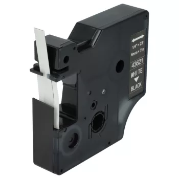   Dymo 43621, D1 helyettesítő címkeszalag (Fekete alapon Fehér) - Utángyártott