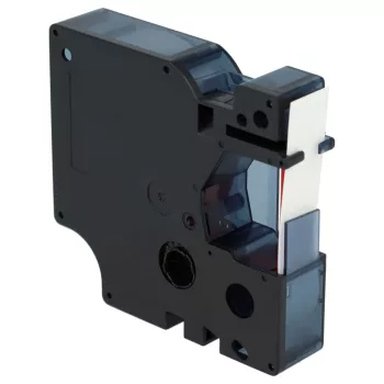   Dymo 45015, D1 helyettesítő címkeszalag (Fehér alapon Piros) - Utángyártott