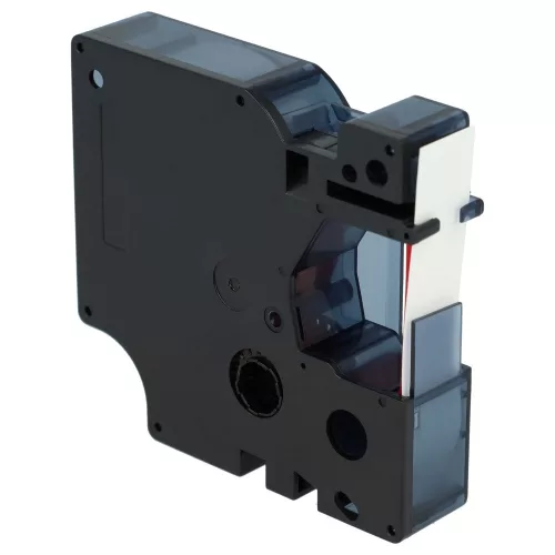 Dymo 45015, D1 helyettesítő címkeszalag (Fehér alapon Piros) - Utángyártott
