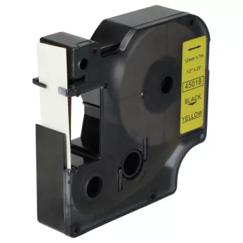   Dymo 45018, D1 helyettesítő címkeszalag (Sárga alapon Fekete) - Utángyártott