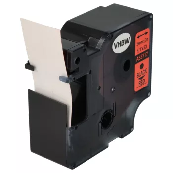   Dymo 53717, D1 helyettesítő címkeszalag (Piros alapon Fekete) - Utángyártott