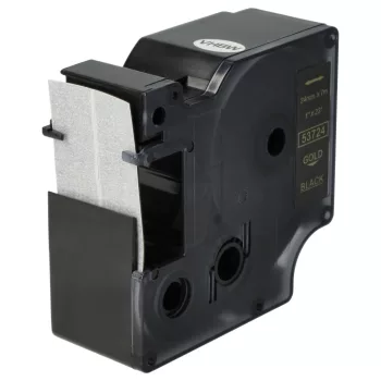   Dymo 53724, D1 helyettesítő címkeszalag (Fekete alapon Arany) - Utángyártott