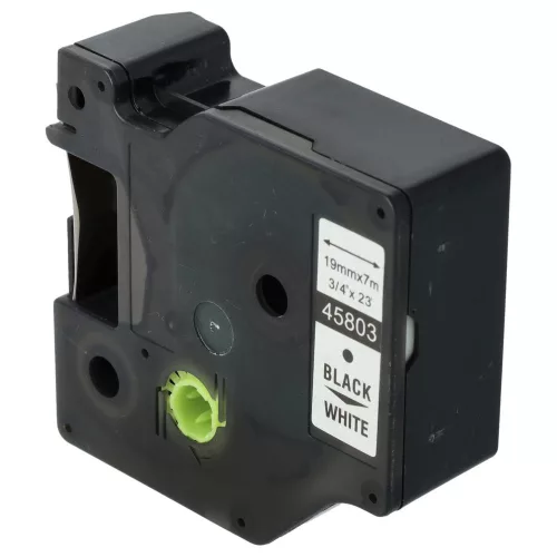 Dymo 45803, D1, S0720830 helyettesítő címkeszalag (Fehér alapon Fekete) - Utángyártott