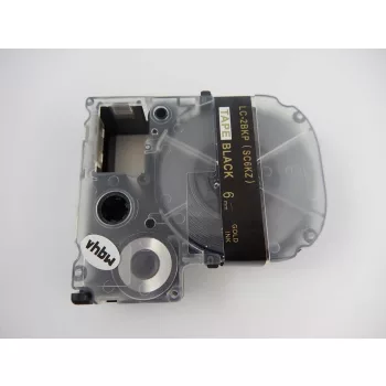   KingJim SC6KZ helyettesítő címkeszalag (Fekete alapon Arany) - Utángyártott