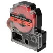 KingJim SC12RW helyettesítő címkeszalag (Piros alapon Fekete) - Utángyártott