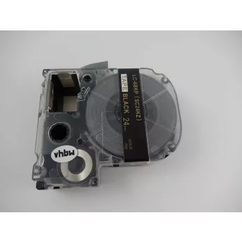   KingJim SC24KZ helyettesítő címkeszalag (Fekete alapon Arany) - Utángyártott