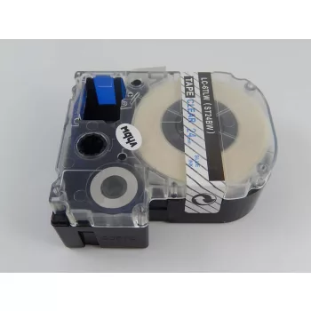   KingJim ST24BW helyettesítő címkeszalag (Átlátszó alapon Kék) - Utángyártott