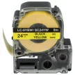 KingJim SC24YW helyettesítő címkeszalag (Sárga alapon Fekete) - Utángyártott