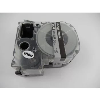   KingJim SM36X helyettesítő címkeszalag (Ezüst alapon Fekete) - Utángyártott