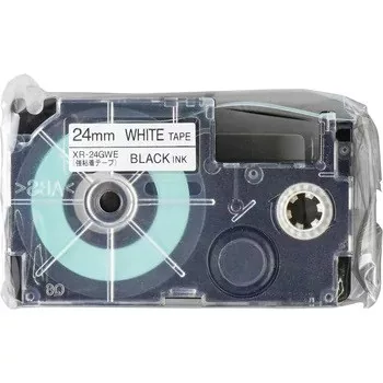   Casio XR-24GWE helyettesítő címkeszalag (Fehér alapon Fekete) - Utángyártott