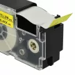 Casio XR-24YW, XR-24YW1 helyettesítő címkeszalag (Sárga alapon Fekete) - Utángyártott