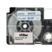 Casio XR-6WEB, XR-6WEB1 helyettesítő címkeszalag (Fehér alapon Kék) - Utángyártott