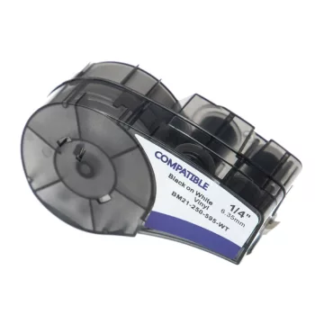   Brady M21-250-595-WT helyettesítő címkeszalag (Fehér alapon Fekete) - Utángyártott