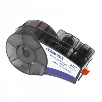   Brady M21-375-595-OR helyettesítő címkeszalag (Narancssárga alapon Fekete) - Utángyártott