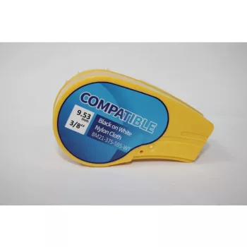   Brady M21-375-595-WT helyettesítő címkeszalag (Fehér alapon Fekete) - Utángyártott