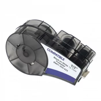   Brady M21-500-423 helyettesítő címkeszalag (Fehér alapon Fekete) - Utángyártott