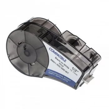   Brady M21-500-595-WT helyettesítő címkeszalag (Fehér alapon Fekete) - Utángyártott