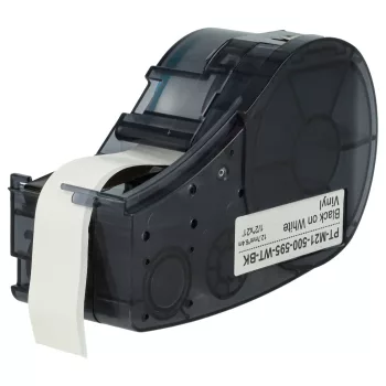   Brady M21-500-595-WT helyettesítő címkeszalag (Fehér alapon Fekete) - Utángyártott