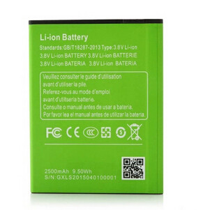 Timmy M7 Octa-Core-Smartphone MTK6592 készülékhez mobiltelefon akkumulátor (Li-Ion, 3.8V, 2500mAh / 9.5Wh) - Utángyártott