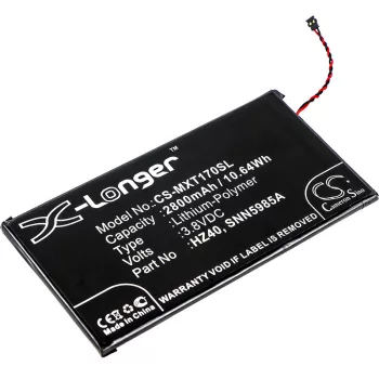   Motorola SNN5985A helyettesítő mobiltelefon akkumulátor (Li-Polymer, 3.8V, 2800mAh / 10.64Wh) - Utángyártott
