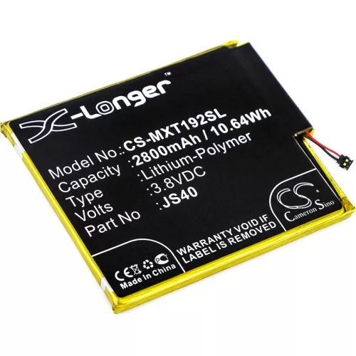 Motorola JS40 helyettesítő mobiltelefon akkumulátor (Li-Polymer, 3.8V, 2800mAh / 10.64Wh) - Utángyártott