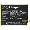 Neffos NBL-35A3000 helyettesítő mobiltelefon akkumulátor (Li-Polymer, 3.85V, 2800mAh / 10.78Wh) - Utángyártott